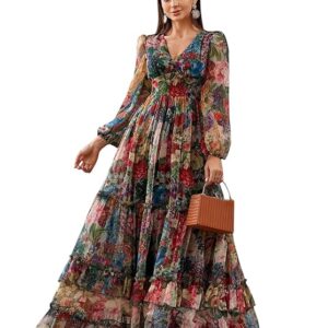 LITZO Dress for Women || Western Dresses for Women || One Piece Maxi Dress (L-29-31-1)